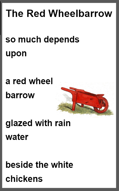 The Red Wheelbarrow